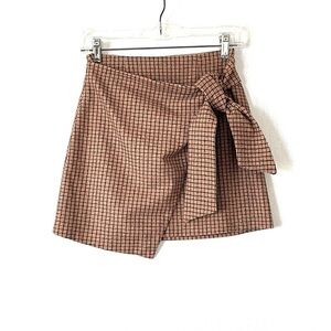 Aritzia Wilfred Dorine Wool Plaid Skirt